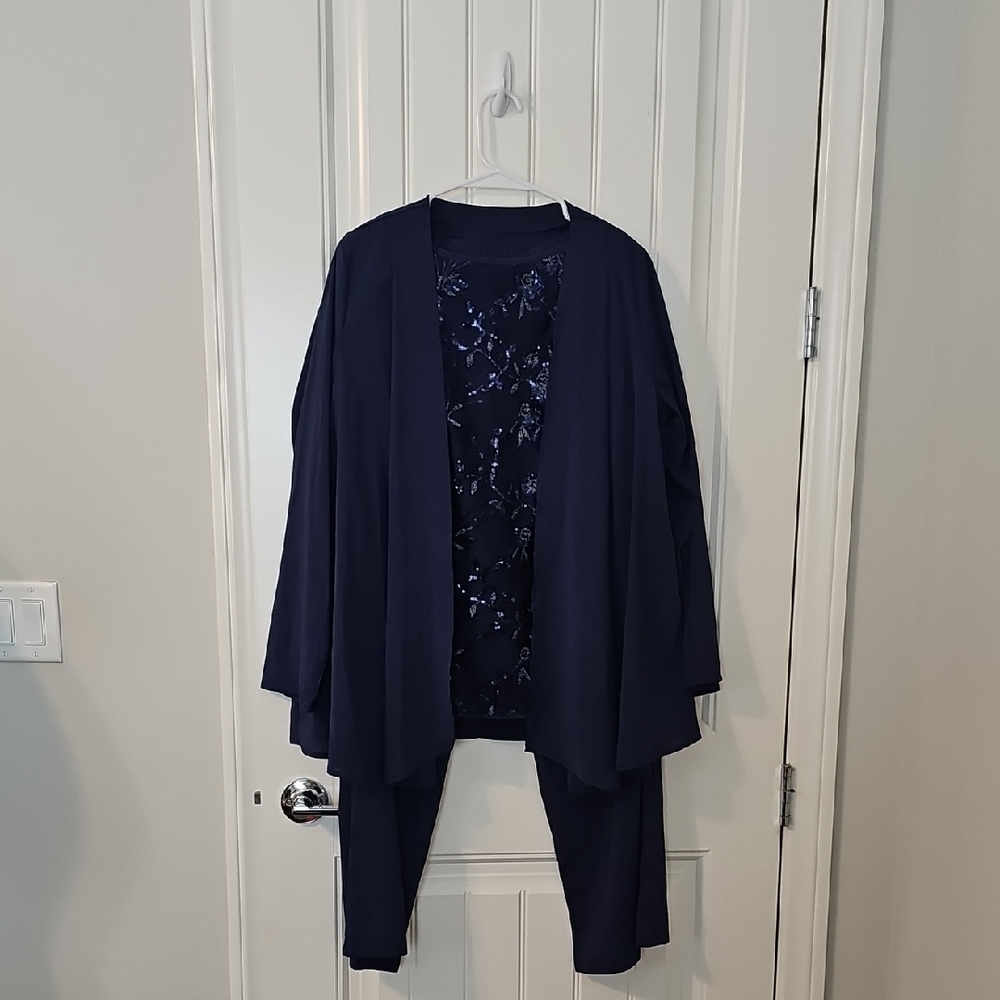 Navy Blue Three-Piece Outfit